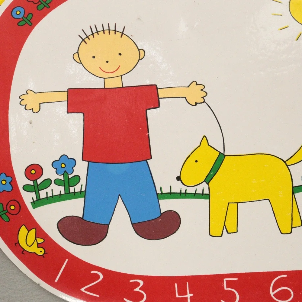 Vintage Children's Placemats Alphabet Numbers Educational School Pat Wong 1984